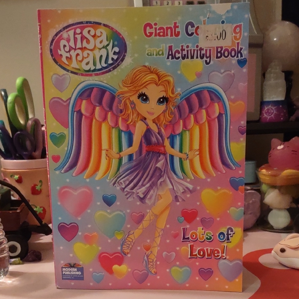 Lisa Frank Coloring Book with Rainbow Wings